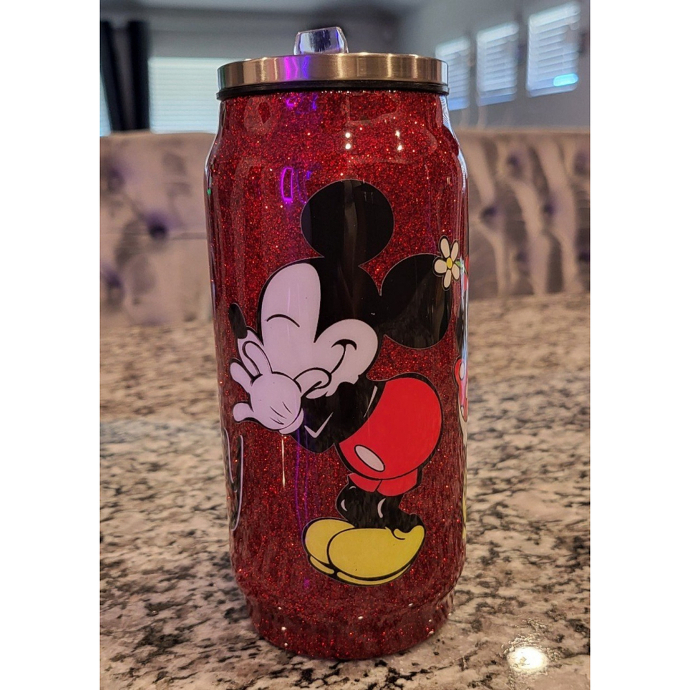 Disney set of two 12oz soda can tumblers - Picture 5 of 12